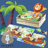 MAINAN EDUKASI ANAK PUZZLE KAYU 24 KEPING / PUZZLE ANAK MURAH 24 PCS / JIGSAW PUZZLE