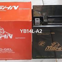 Aki Motor Yamaha X650cc MSHN Ceramic Nnao Gel YB14L-A2 12V14AH