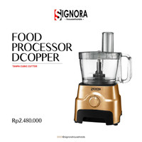 Food Processor DCopper Signora Tanpa Cubic Cutter