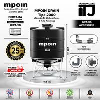 TANGKI TANDON TOREN AIR MPOIN 2000 L DRAIN BEBAS KURAS GARANSI 25 TAHUN