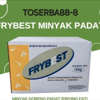 MINYAK PADAT FRYBEST  1 KARTON [ 15 KG ]