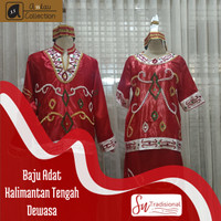 Baju Adat Kalimantan Tengah Dewasa Satuan ( Laki/Perempuan )