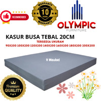 Olympic - Kasur busa spon tebal 20cm ANTI KEMPES kualitas super BERGARANSI 10TAHUN matras tidur recomendasi tempat tidur aman dan nyaman spon padat