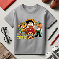 Baju Kaos Distro Anak Laki Laki Karakter One Piece Keren Import 1 - 10 Tahun - Hypelane Kids - HT2