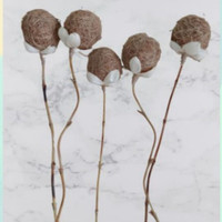 Rustic Flower Home Decor/ Artificial Flower bunga bola akar aesthetic
