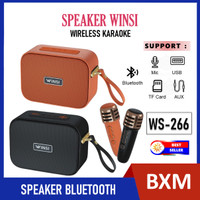 Winsi WS-266 Speaker Karoake Wireless Bluetooth Mini TWS Hifi Stereo