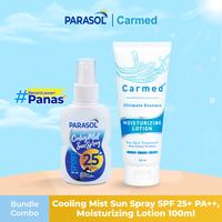 Paket Parasol Cooling Mist 60ML +Carmed Lot 100ML +Bonus Topi Parasol