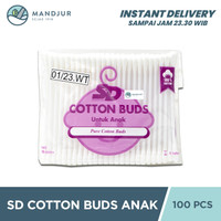 SD Cotton Buds Anak Refill 100 Sticks - Pembersih Telinga Anak