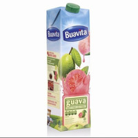 Terlaris Buavita Guava Jus Buah Jambu Biji Merah - Kemasan 1L 100 % Original