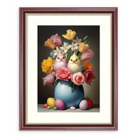Lukisan Dekorasi Bunga / Framed Art Prints - Flowers, Eggs And Birds 2