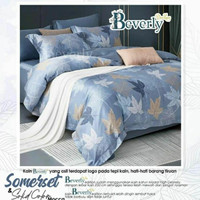 [GARANSI] BEDCOVER + SPREI ANTI GESER KATUN BEVERLY MOTIF SOMERSET