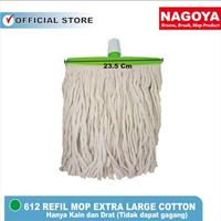 612 XL Refil MOP Cotton Nagoya Xtra Extra Large Katun Super Besar Kain Pel Premium 23,5 cm