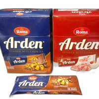 ROMA ARDEN KUKIS ISI KRIM RASA COKELAT DAN YOGURT STROBERI