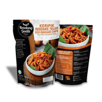 Keripik Rendang Telur Kemasan 150gr Makanan Ringan Instan Siap Saji