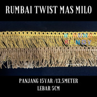 Rumbai Twist 5cm 15Yar Mas Milo Hitam