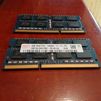 RAM LAPTOP DDR3 8GB (2X4GB)