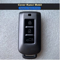 Premium Metal Cover Case Sarung Kunci Remote Mobil Outlander Xpander Cross Pajero Sport Xforce