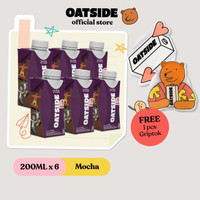 Oatside Mini Cap Oat Milk Mocha 200Ml (6Pcs) (Cap) + Free Griptok
