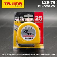 L25-75 HiLock 25 Pocket Ruler Meteran 7,5 Meter 25 Feet 25 mm Original Tajima
