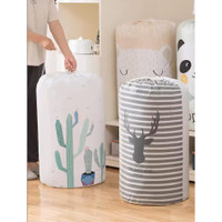 Promo Istimewa Keranjang Baju Lipat Pakaian Selimut Becover Cucian Laundry Bag Tutup Serut - Storage Bag Cloth