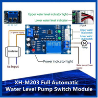 XH-M203 Water Level Switch Controller Automatic Pengontrol Level Air Radar Original