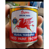 CAT BRON MAS KUDA /CAT MAS KUDA TERBANG GOLD (EMAS) TRICO PAINT KECIL 0.1