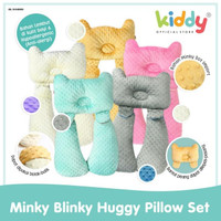 Kiddy Minky Blinky Huggy Pillow Set
