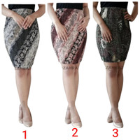 rok plisket pendek bawahan kebaya tradisional wanita modern prisket fashion batik ready stock span