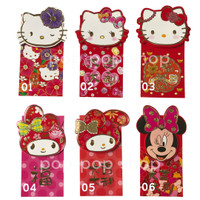 NEW angpao imlek panjang  karakter / melody/ hello kitty/minnie mouse