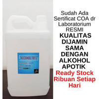 TOP ALKOHOL 70% IPA TEKNIS 5 LITER MURNI TERMURAH