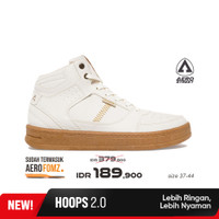 Aerostreet 37-44 Hoops High 2.0 Off White Off White Gum - Sepatu
