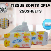 tissue sofita 2 ply 250 sheet
