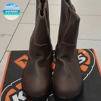 Sepatu Safety KRUSHERS Texas Coklat Original