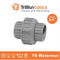 [UNGGUL !!!] FITTING PIPA UPVC TRILLIUNBASICS WATER MUR SOCKET 3/4" INCH [KUALITAS TERBAIK !!!]