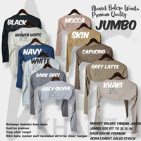 Manset Bolero Tangan Sambung kaos Rayon adem JUMBO size fitto 2L.3L.4L