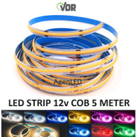 VDR LED STRIP COB Lampu LEDSTRIP IP33 DOTLESS IP 33 12v DC 5 METER