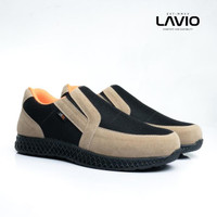 Sepatu Safety Lavio Pria Ujung Besi Keren Nyaman Slip On Original Original Best Seller