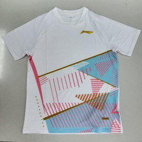 Baju Jersey Shirt Tshirt Badminton Bulutangkis Olahraga Sports Lining Li Ning Atst961 961 Original