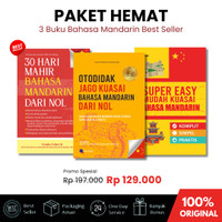 Paket Buku Otodidak Jago Mandarin Dari Nol + Super Easy Kuasai Bahasa Mandarin + 30 Hari Mahir Bahasa Mandarin (Hemat Mandarin 3 Buku)