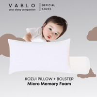 Vablo Kozui Bantal Bonus Guling Anak - Memory Foam Pillow Dan Bolster