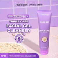 FACETOLOGY Triple Care Facial Gel Cleanser BPOM EXPIRED DATE : DESEMBER 2025