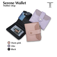 Dompet Wanita Kecil Aesthetic Korea SERENE Wallet Dompet Lipat Mini Kulit Murah