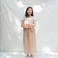 Mikhadou Stretchy Wrap - Gendongan Bayi M Shape Cloud - Baby Carrier