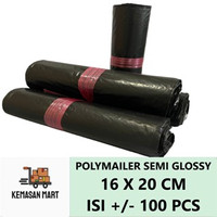 KANTONG PLASTIK POLYMAILER HITAM 16 x 20 CM PACKING ONLINE