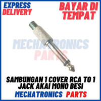 [SOC-9067] SAMBUNGAN 1 COVER RCA TO 1 JACK AKAI MONO BESI