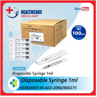 100PCS SYRINGE 1 CC / 3 CC / 5 CC ONEMED JARUM SUNTIK 3CC SPUIT |TERBARU|BARU|TERMURAH|PREMIUM|TERBAIK|BERKUALITAS|HARGA MURAH