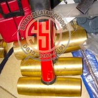 Non Sparking Brass Hammer Copper Hammer 4 Lbs - Palu Kuningan Palu Tembaga 2 Kg Gagang Fiber