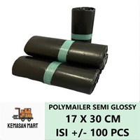 KANTONG PLASTIK POLYMAILER HITAM 17 x 30 CM PACKING ONLINE