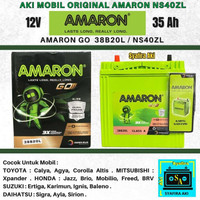 AKI MOBIL CALYA, SIGRA, ERTIGA, AYLA, KARIMUN NS40ZL AMARON GO 12V 35A PROMO