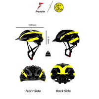 FRAZZIO BIKE TO WORK Ultralight Sport Bike Helmet Helm Sepeda BLACK